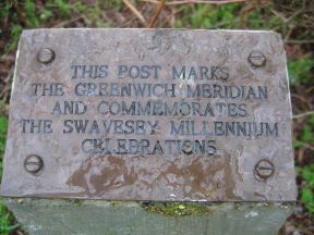 Greenwich Meridian Marker; England; Cambridgeshire; Swavesey